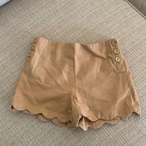 Janie and Jack Khaki Shorts with Gold Buttons- size 8